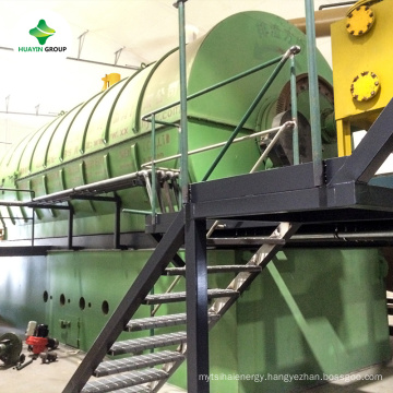 waste PE/PP/PS plastics to cracked oil pyrolysis machine production line